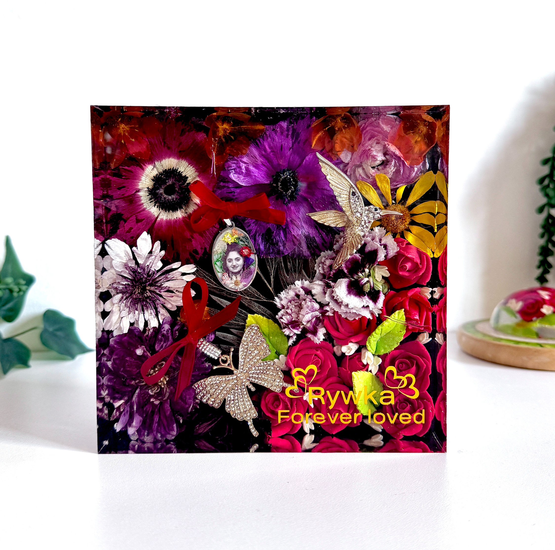Resin Block Square 16.5 cm × 16.5 cm × 5 cm (6.5" × 6.5" × 2")