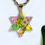 Thumbnail: Custom Dried Flowers Magen David Necklace - Resin and Stainless Steel
