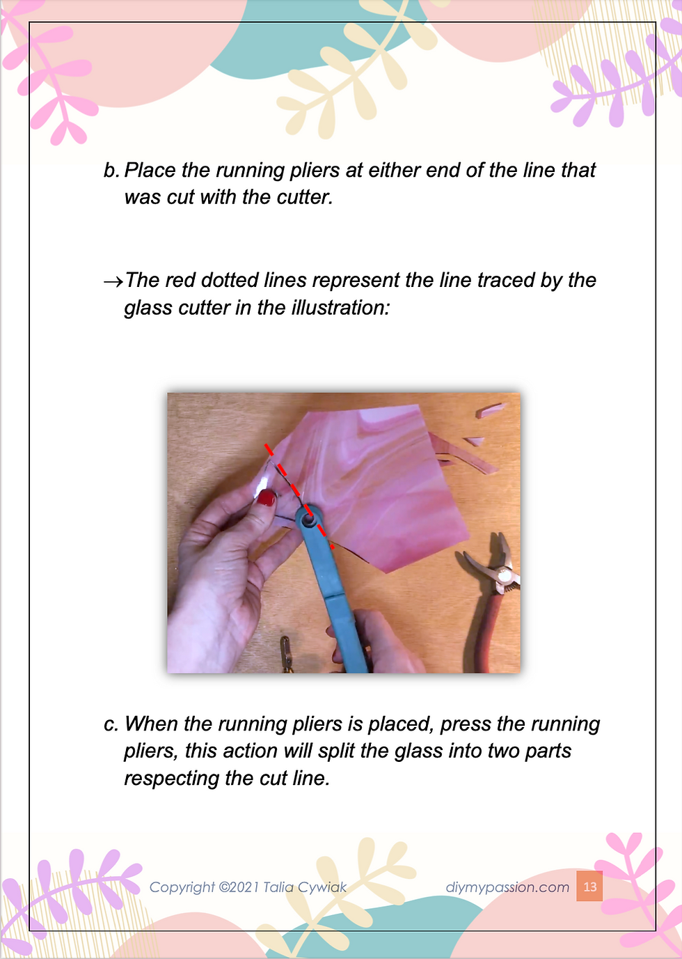 Thumbnail: E-book + pattern - DIY Stained Glass Project 3
