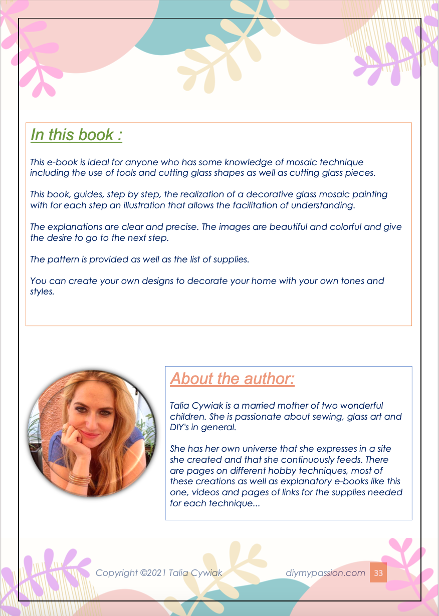 Thumbnail: E-book + pattern - DIY Mosaic Project