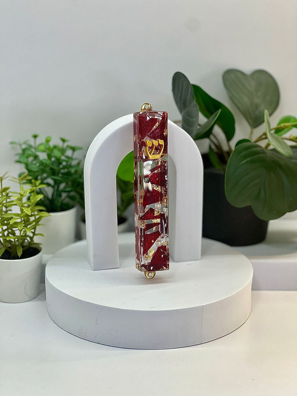 Thumbnail: Resin Mezuzah with Hooks