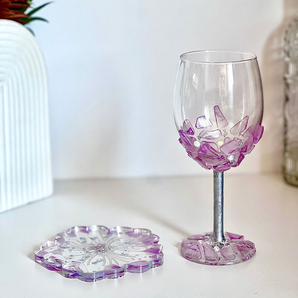 Thumbnail: Kiddush Cup: Transform Your Wedding Glass Shards - Talia C.