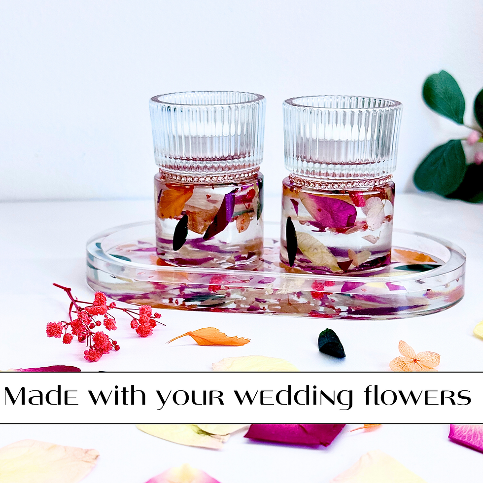 Thumbnail: A pair of Shabbat Candlesticks: Transform Your Own Wedding flowers