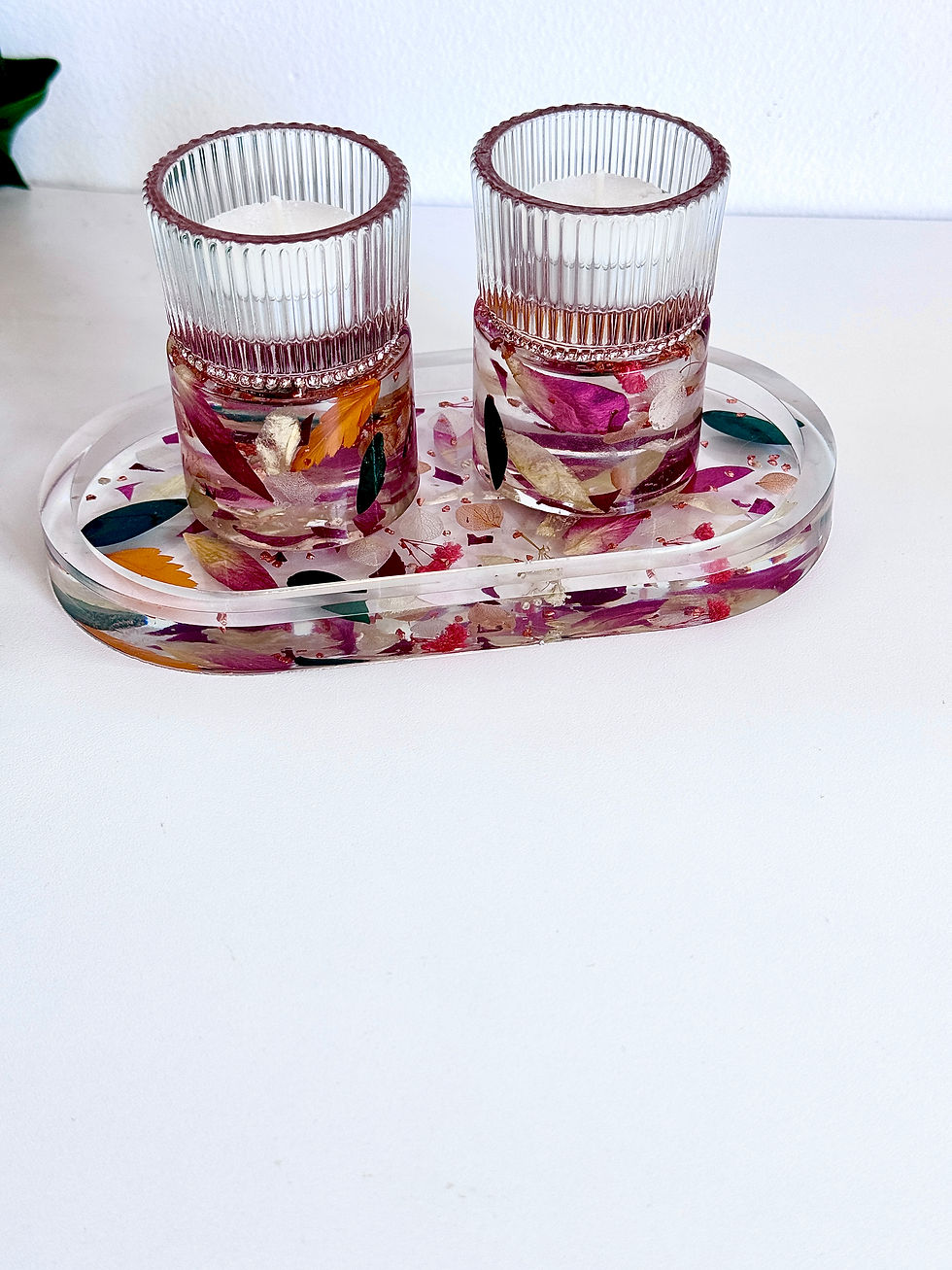 Thumbnail: A pair of Shabbat Candlesticks: Transform Your Own Wedding flowers