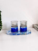 Thumbnail: Shabbat Candlesticks + Tray Short Circle: Transform Your Wedding Glass Shards