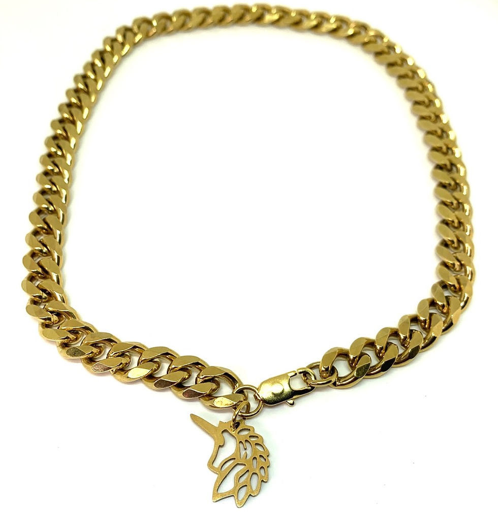 Thumbnail: UNICORNZ Gold Cuban Link Necklace