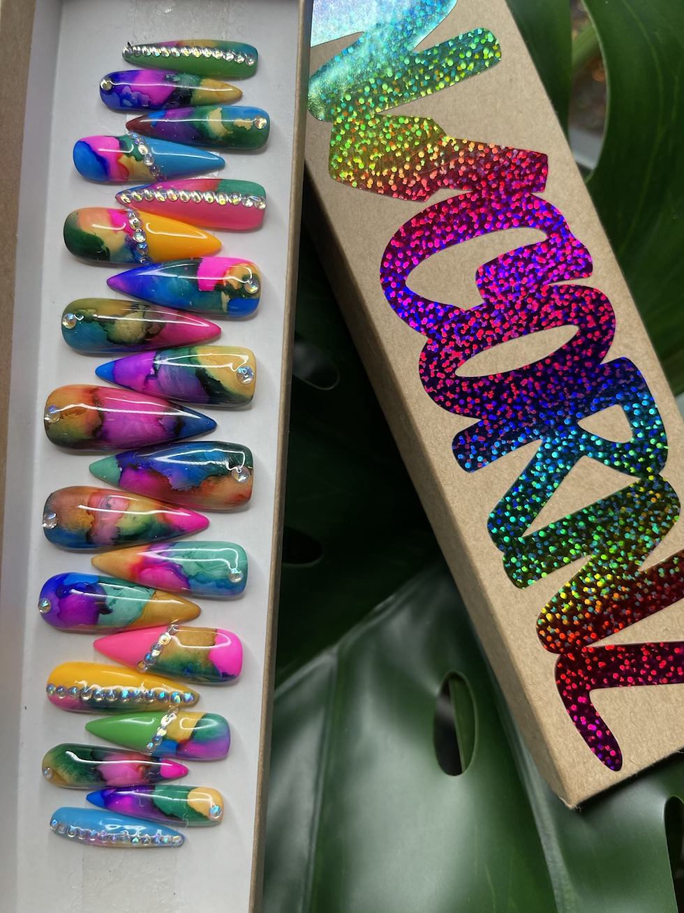 Thumbnail: UNICORNZ Watercolor Set 20 Nail Set