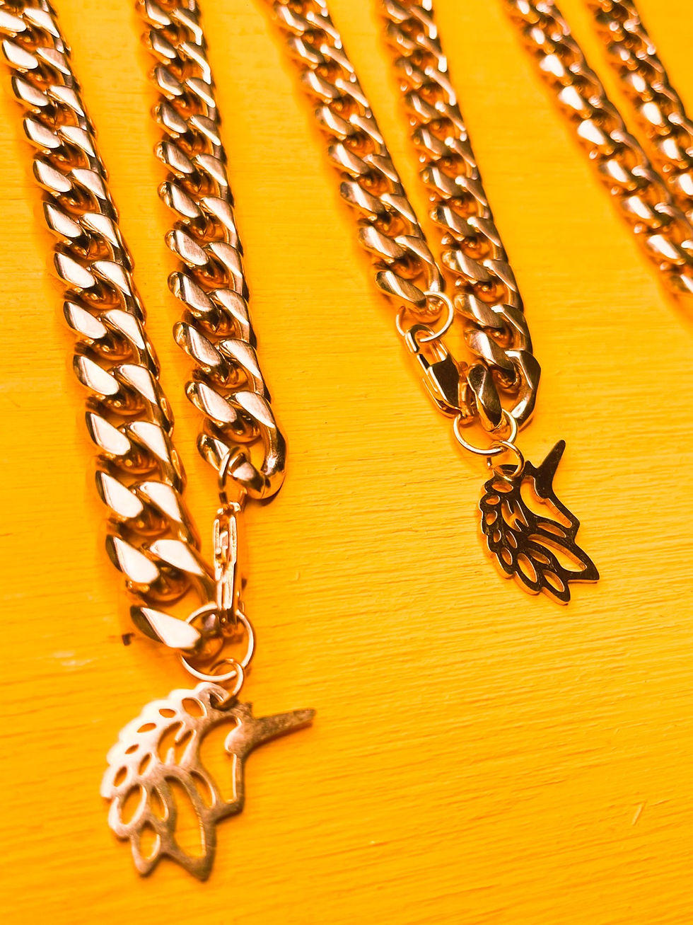 Thumbnail: UNICORNZ Gold Cuban Link Bracelet or Anklet
