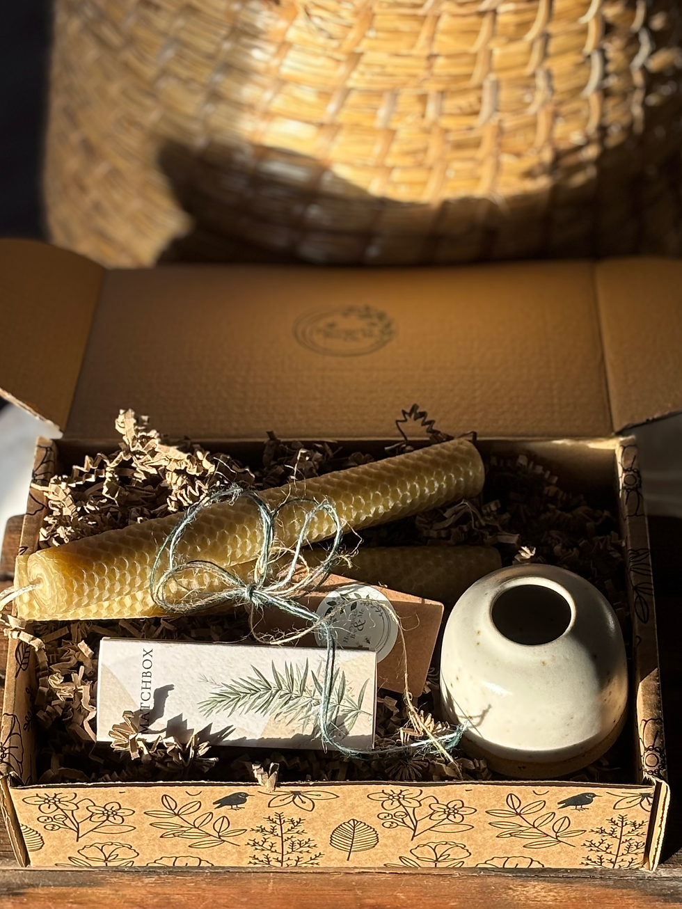 Thumbnail: Beeswax Candles and Match Pot Collection