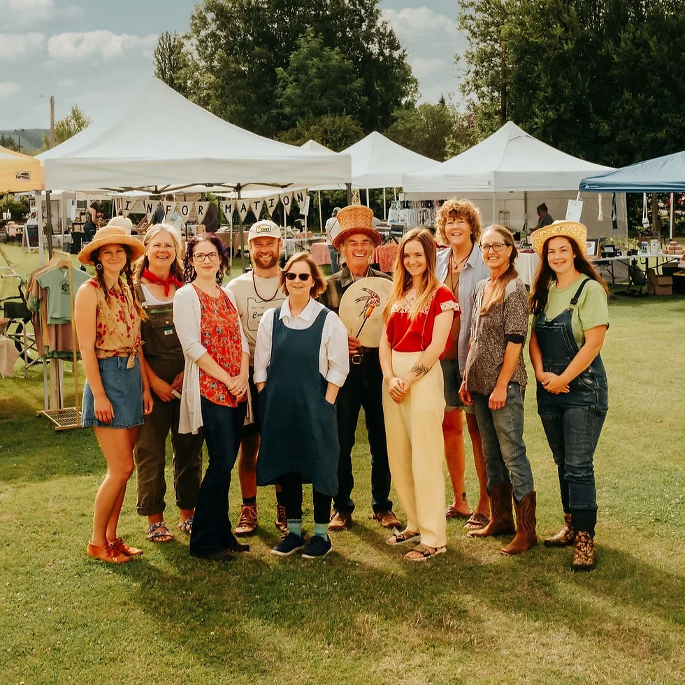 Clatskanie Farmer Collective team at Garlic Festival.