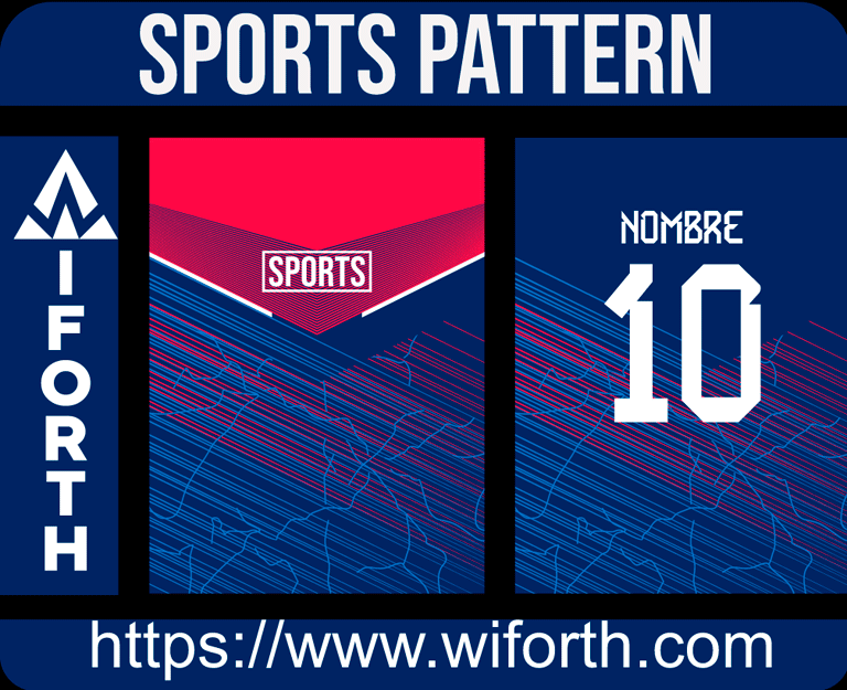 SPORTS LINES BLUE RED