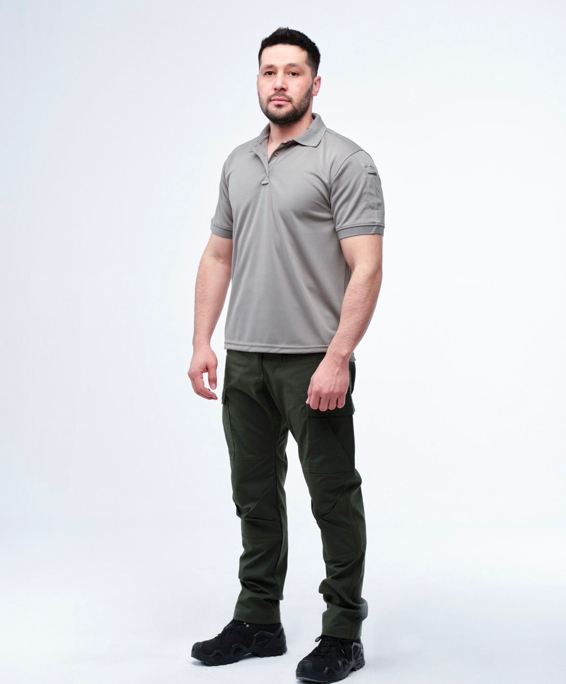 023-Urban Tactical Polo Yaka T-Shirt/Gri