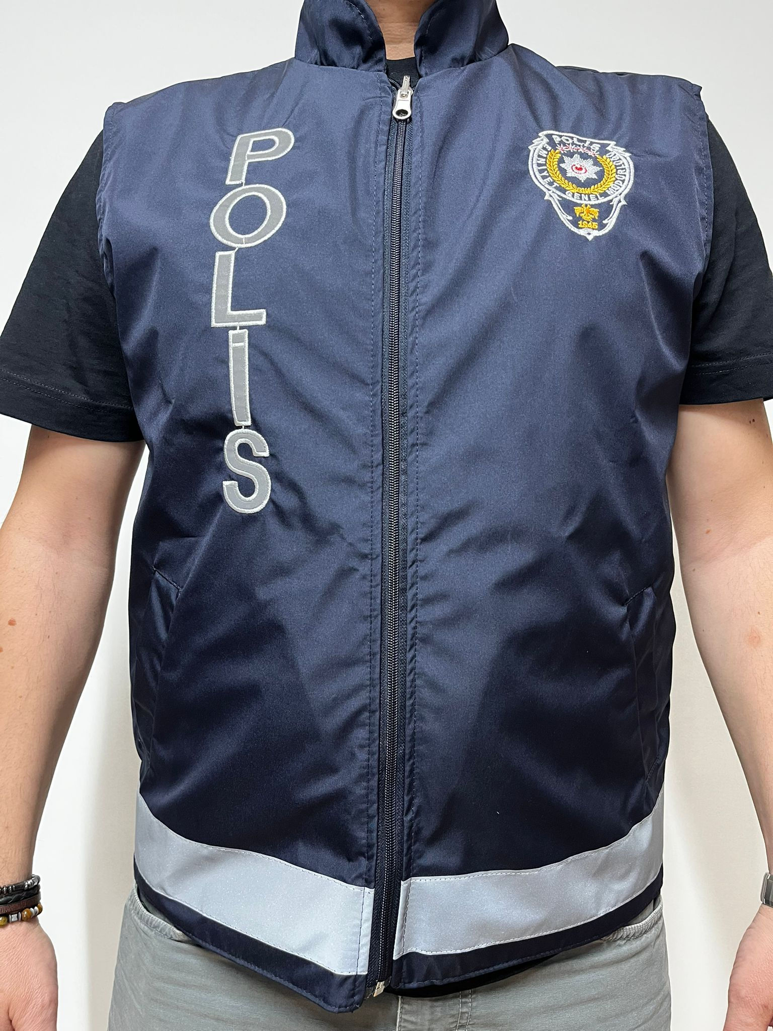 Polis Asayiş Görev Yeleği Çift Taraflı