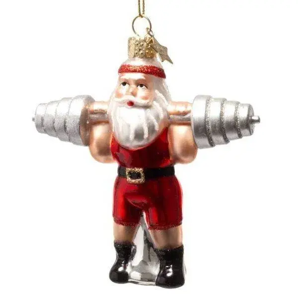 Ornament Glass Lifting Dumbbells. 9 cm
