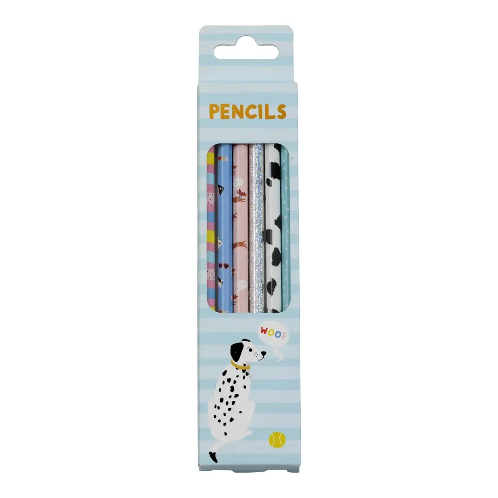 PENCIL DOG DESIGN 6-PK. 64291