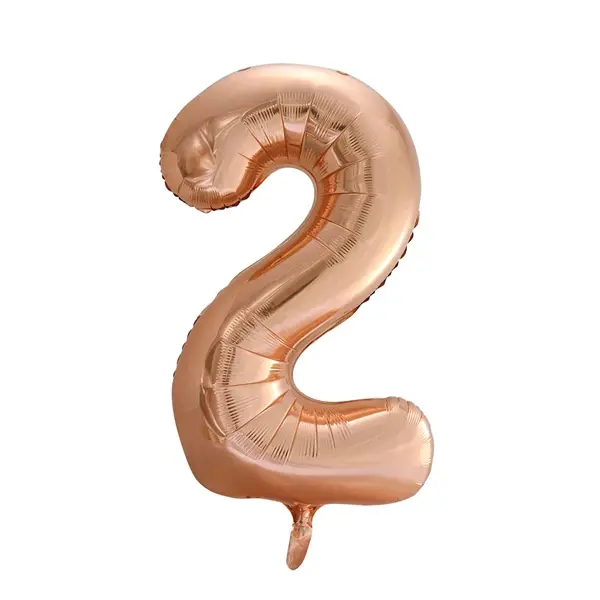 Miniatyrbilde: FOIL BALLOON NUMBER ROSE GOLD 86 CM. 64648