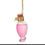 Miniatyrbilde: Ornament glass pink bottle w/love potion H9cm