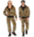 GOLD METALLIC ANIMALIER PARTY FASHION TRACKSUIT" (jacket, pants) 79381