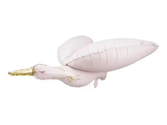 Foil balloon Stork, 103x60 cm, light pink FB194 partydeco