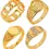 Miniatyrbilde: "RINGS GOLD ASSORTMENT 4 STYLES" 10618