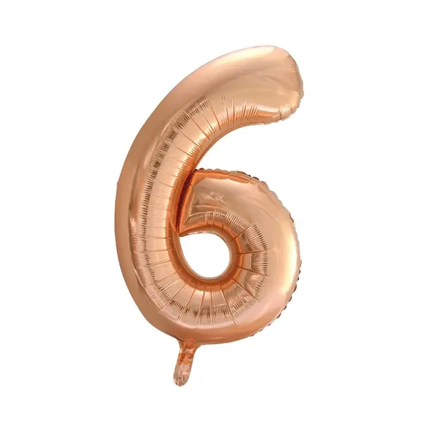 Miniatyrbilde: FOIL BALLOON NUMBER ROSE GOLD 86 CM. 64648