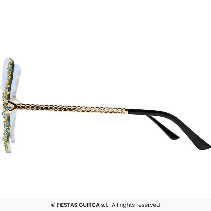 Miniatyrbilde: Butterfly glasses with rhinestone. 27584
