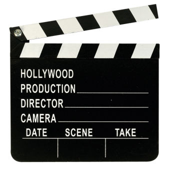 Director's Clapboard Hollywood Plastic 17.8 x 20.3 cm 348715