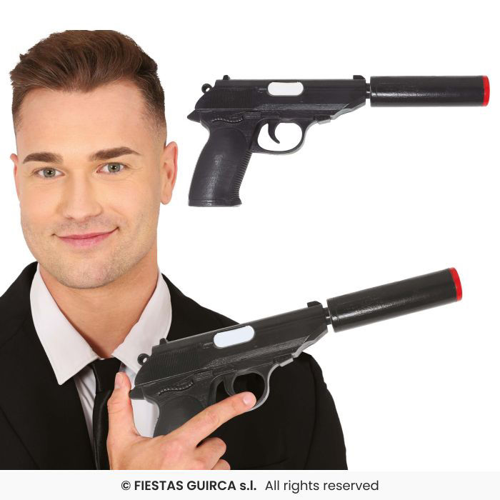 Pistol with silencer 25 cm. 27025