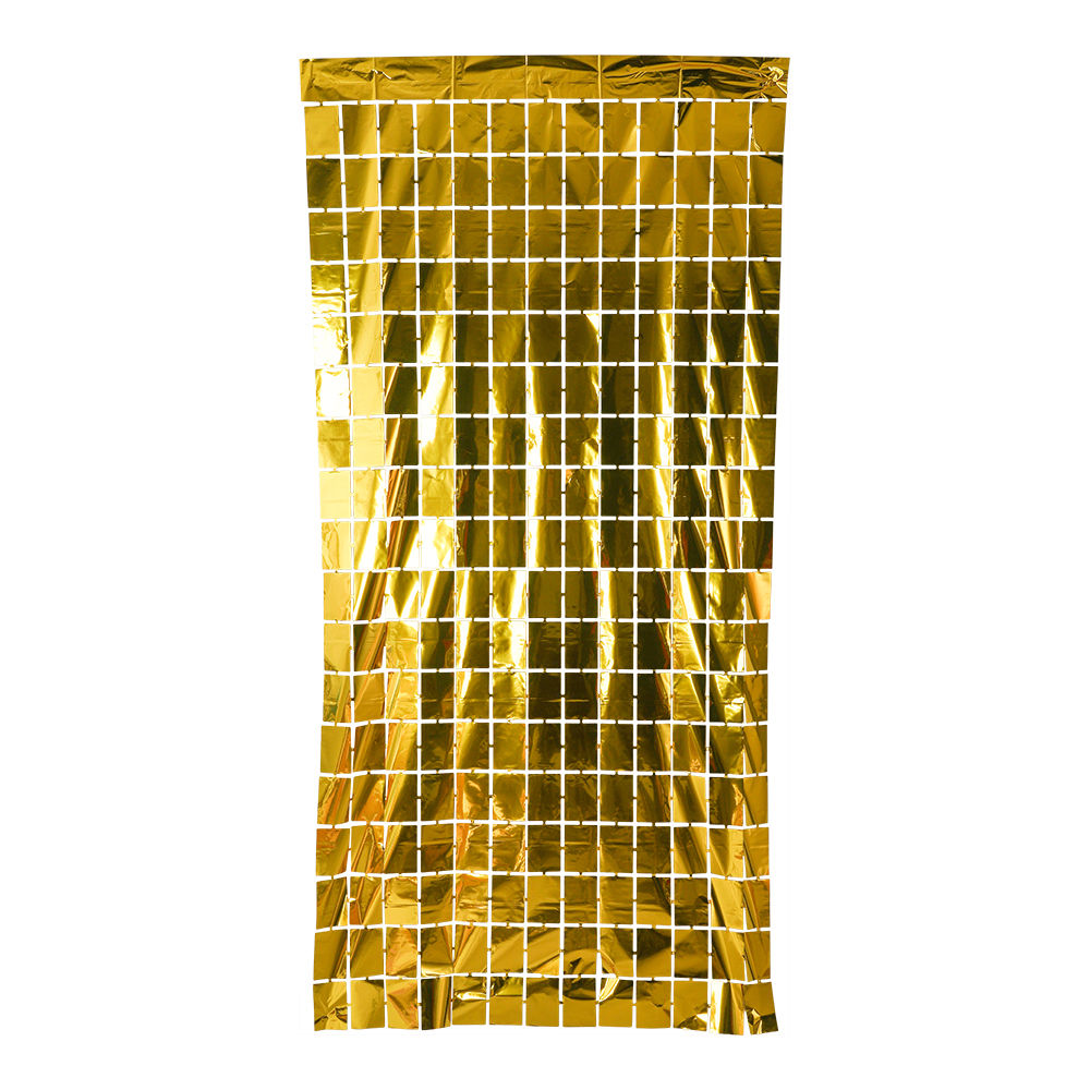 FOIL GOLD BACKDROP SQUARE CURTAIN 1x2M 71600