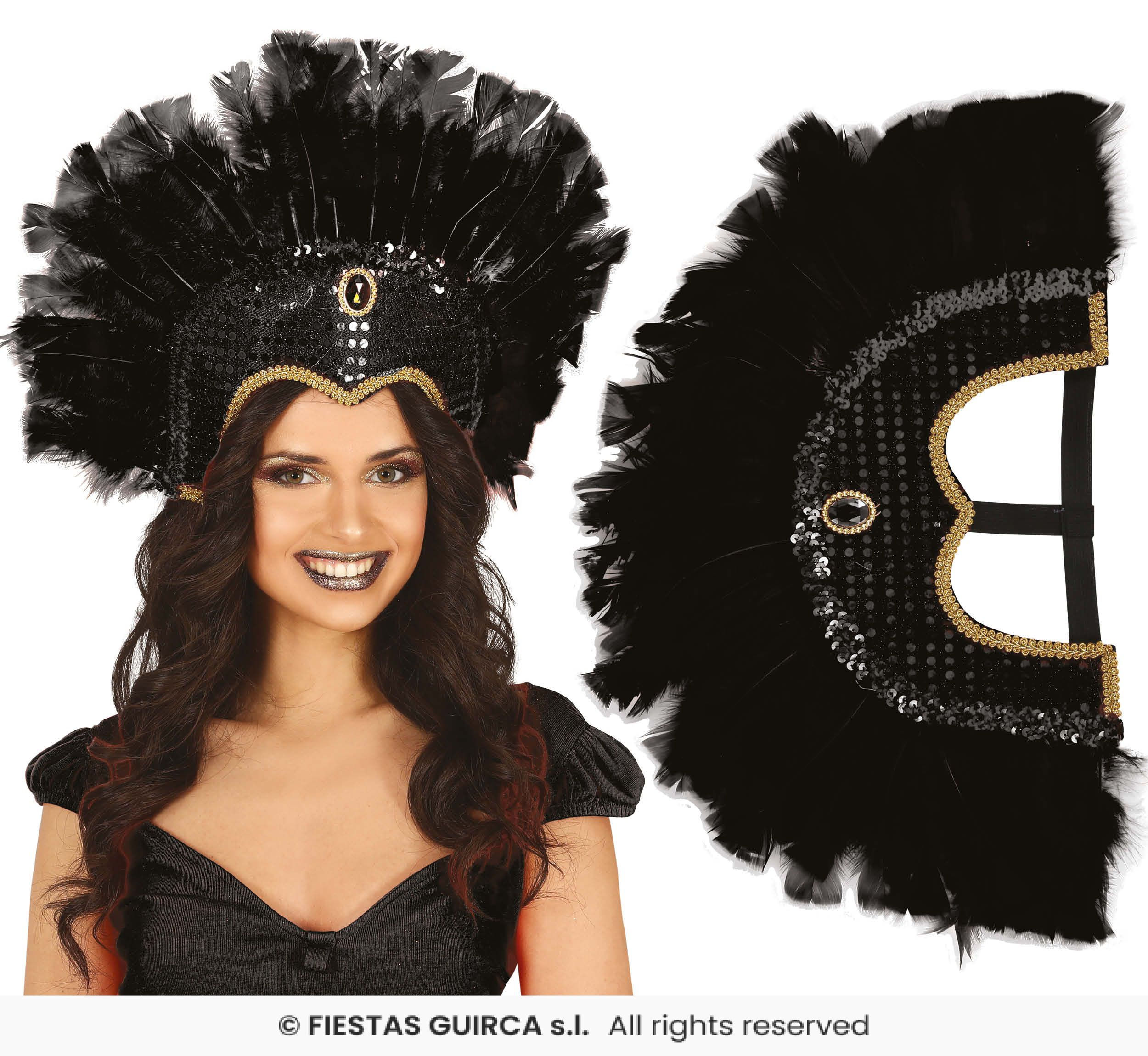 Feather headpiece Headband. 23068