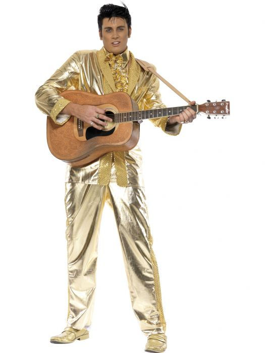 Miniatyrbilde: Elvis Costume, Gold SKU 29394
