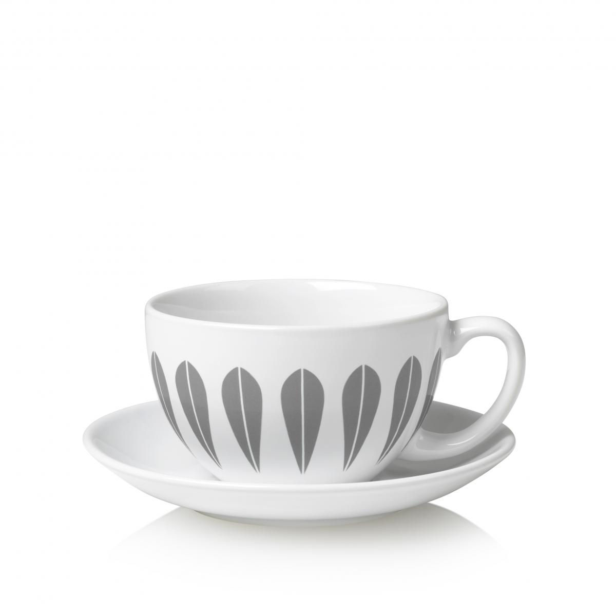 Lotus teacup and saucer