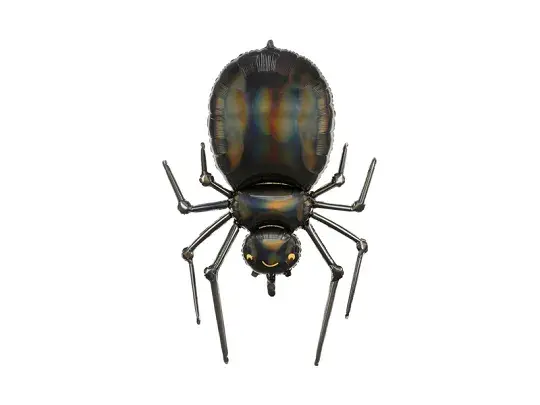Foil balloon Spider, 60x101cm, black FB117 partydeco