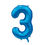 Miniatyrbilde: FOIL BALLOON NUMBER BLUE 86 CM 64329