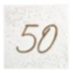 50TH BIRTHDAY 16-PK. NAPKINS. 72135