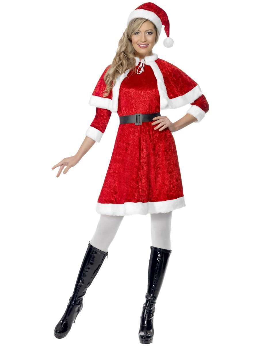 Miniatyrbilde: Miss Santa Costume, with Cape & Belt. 29005 Smiffys