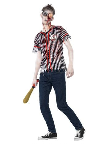 Zombie Baseball Player Costume S 44334