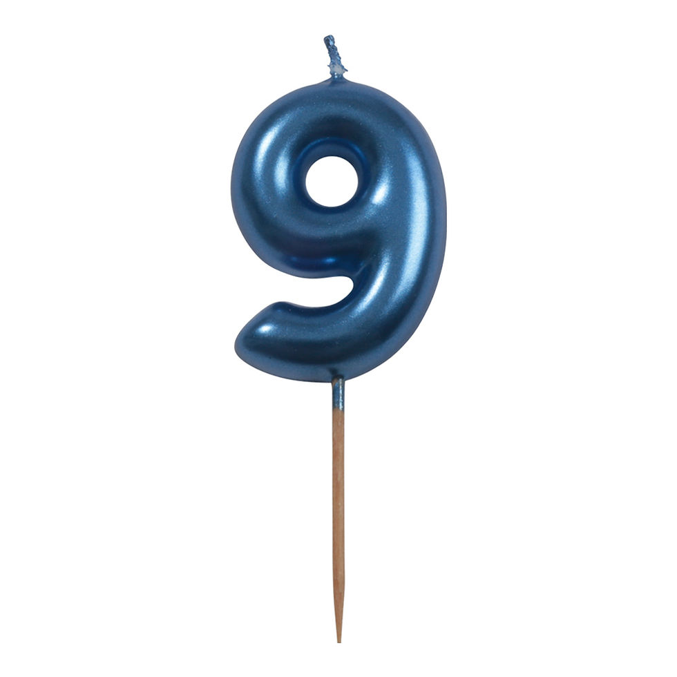Miniatyrbilde: BIRTHDAY CANDLE BLUE 78938