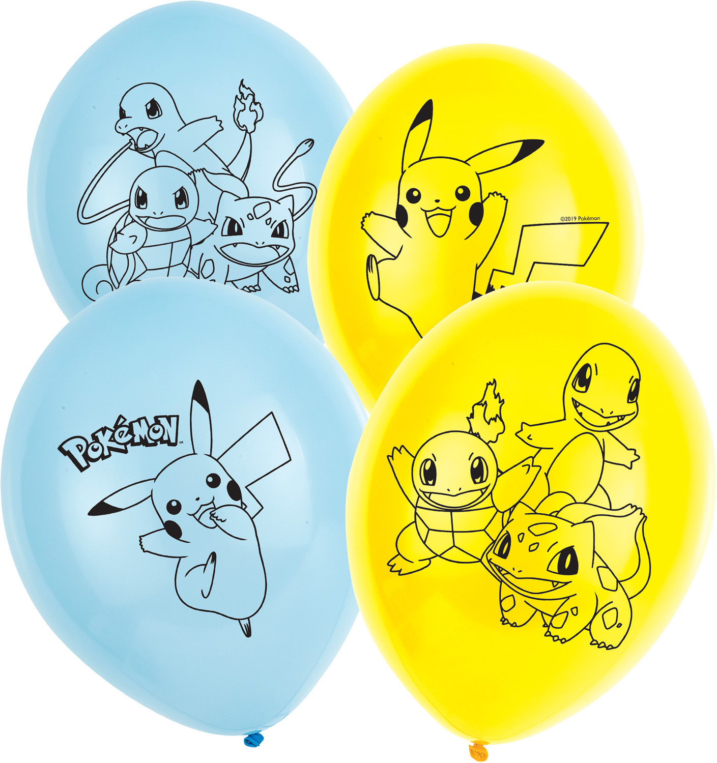 BALLOONS 11" POKEMON 6-PK. 64988