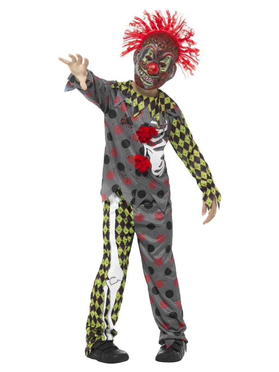Miniatyrbilde: Deluxe Twisted Clown Costume, Multi-Coloured. 45125 S