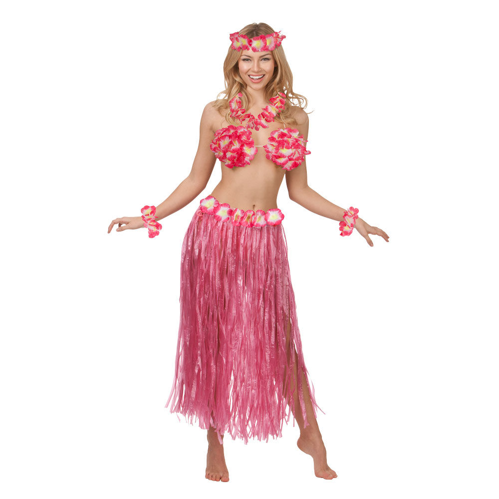 Hawaii Honey 5pc Set / Hot Pink. HAW-9462 Wicked