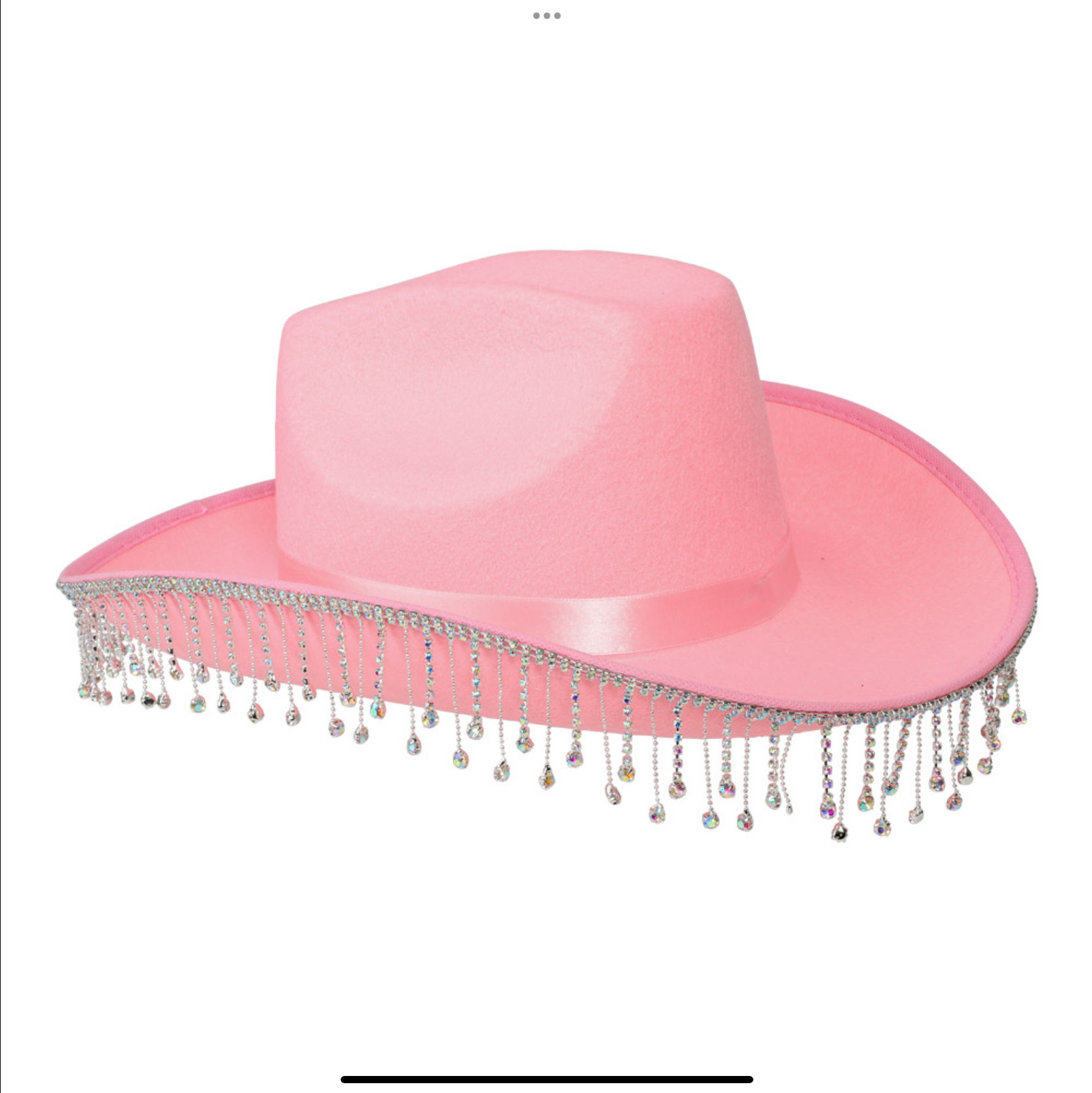 COWBOY HAT PINK W. RHINESTONE 96348