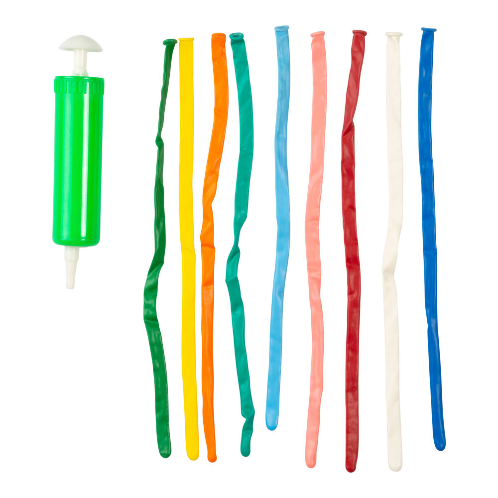 FIGURBALLONGER INKL. PUMPE. 20-PK. 79928