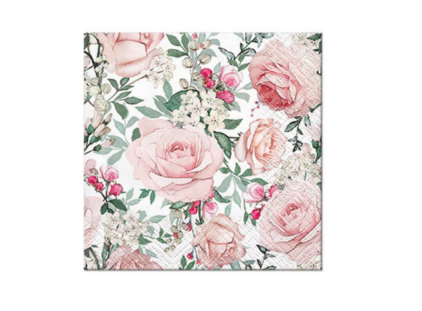 Gorgeous Roses . 20 Lunch Napkins. SDL122600