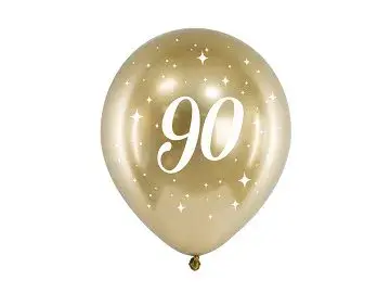 Miniatyrbilde: Glossy Balloons 30cm gold. CHB14-1-18-019-6 Partydeco