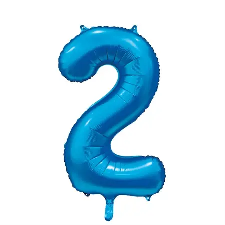 Miniatyrbilde: FOIL BALLOON NUMBER 0 -9 BLUE 86 CM. 64329