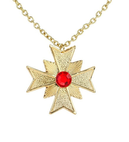 "NECKLACE WITH MEDALLION AND GEM" 16951