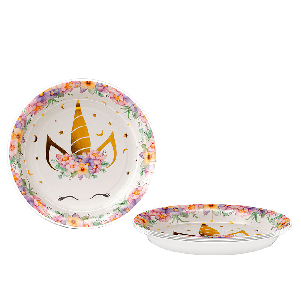 UNICORN PLATE 8 UNITS. 17.5CM
057209