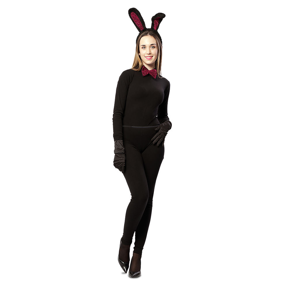 BLACK BUNNY SET 3 PIECES 115253
