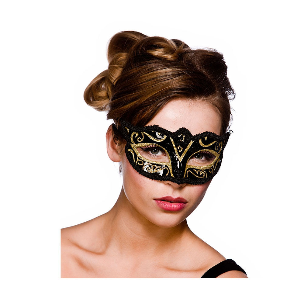 Verona Eye Mask - Gold Glitter MK-9810-G